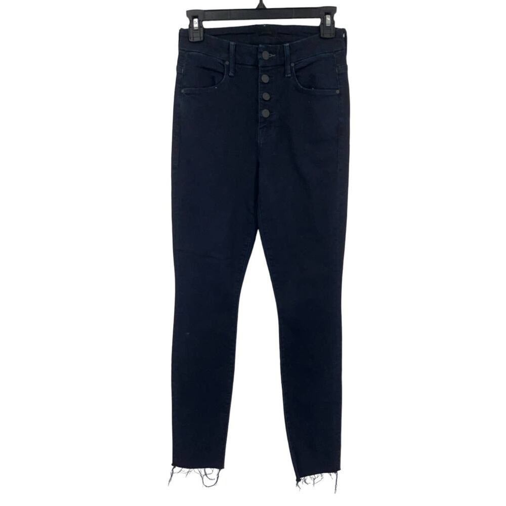 Mother Jeans The Pixie Ankle Fray fray dark blue size 25 - Picture 2 of 6